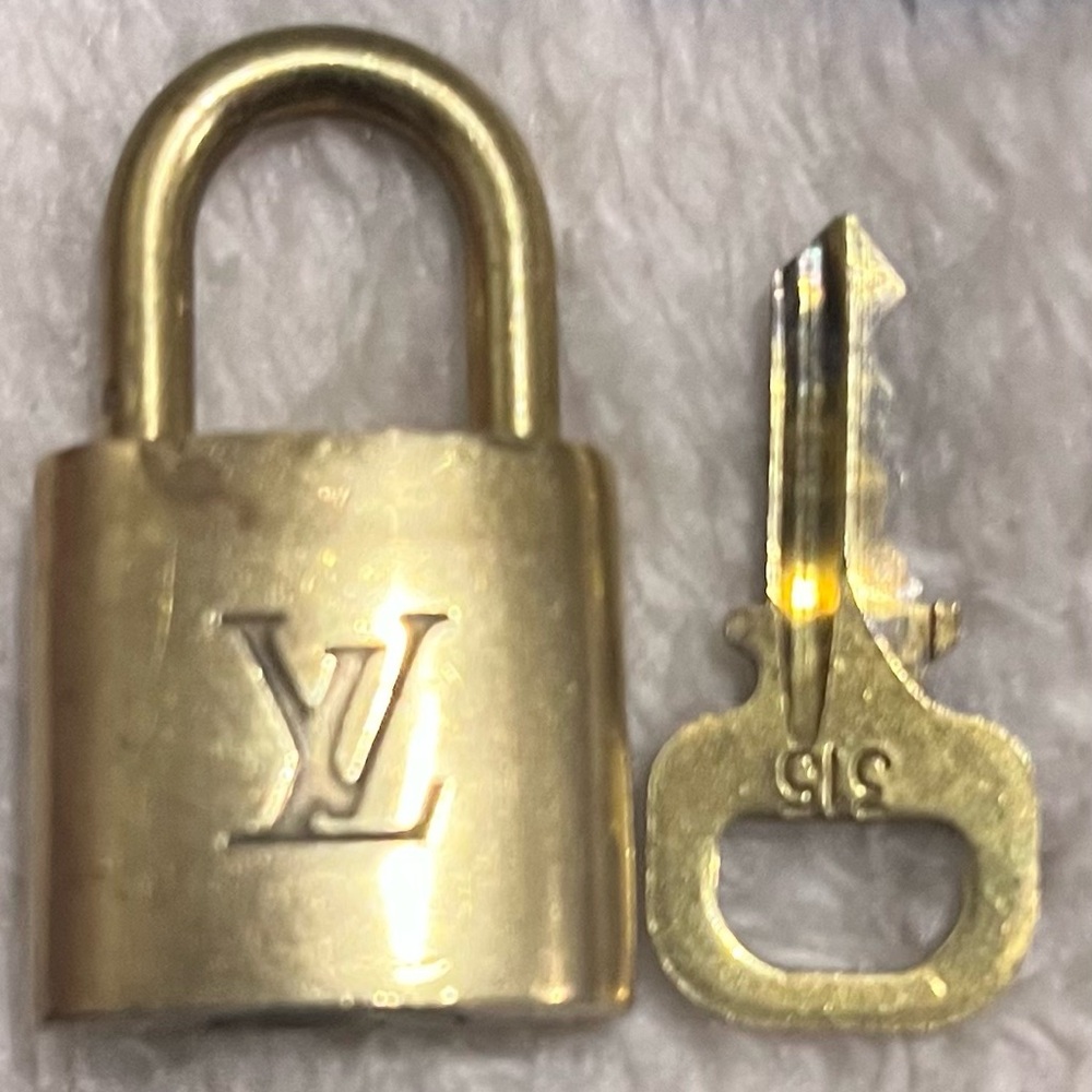 Louis Vuitton padlock and key
